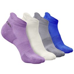 Heelium Men Pack Of 4 Self-Design Ankle-Length Socks-13