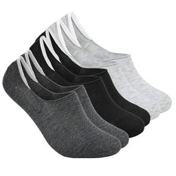 Xjarvis Unisex Pack Of 3 Assorted Odour Free Breathable Low Cut Loafer Shoe Liner Socks-16