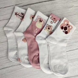 EL REGALO Girls Pack of 3 Patterned Calf Length Socks-image-36
