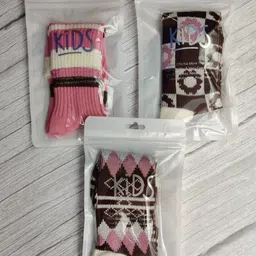 EL REGALO Girls Pack of 3 Patterned Calf Length Socks-image-59