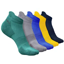 Heelium Men Pack of 5 Ankle-Length Anti-bacterial Socks-picture-34
