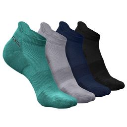 Heelium Men Pack Of 4 Patterned Ankle Length Anti-bacterial Breathable Odour-Free Socks-11