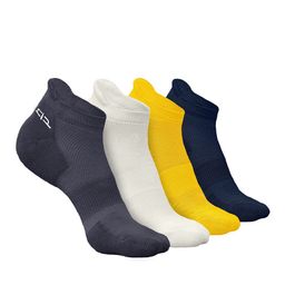 Heelium Men Pack Of 4 Odour Free Ankle Length Socks-18