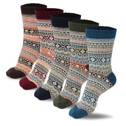 EL REGALO Pack Of 5 Patterned Calf-Length Socks-picture-40