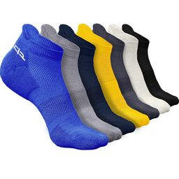 Heelium Men Pack Of 7 Anti Bacterial Ankle-Length Socks-image-100