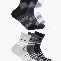 Mast & Harbour Pack Of 6 Patterned Above Ankle Socks-22
