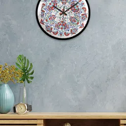 OLIVE TREE Black & White Printed Round Wall Clock-image-79