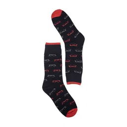The Tie Hub Men Specs Patterned CCalf-Length Socks-picture-28