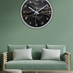 OLIVE TREE White & Black Printed Analogue Contemporary Wall Clock-image-69