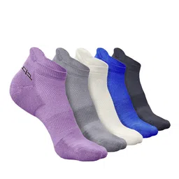 Heelium Men Pack of 5 Ankle-Length Anti-bacterial Socks-image-58