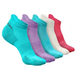 Heelium Women Pack Of 5 Anti-Bacterial Ankle Length Socks-34