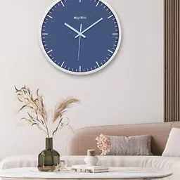 OLIVE TREE White & Blue Contemporary Wall Clock-image-55