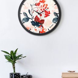 green girgit Red & Pink Red Cherries Printed Contemporary Wall Clock-29