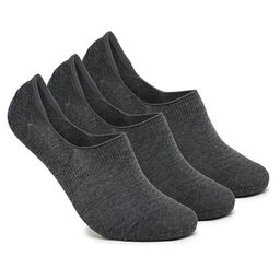 Xjarvis Unisex Pack Of 3Odour Free Breathable Low Cut No Show Loafer Shoe Liner Socks-44
