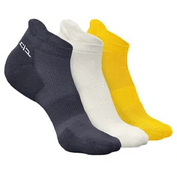 Heelium Pack Of 3 Ankle-Length Anti-Bacterial Breathable Odour-Free Socks-image-12