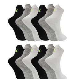 Xjarvis Pack Of 12 Ankle-Length Socks-22