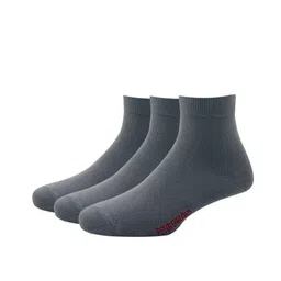 Peter England Men Grey Pack of 3 Cotton Above Ankle Length Socks-image-53