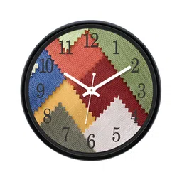 Aura Green & Red Analogue Wall Clock-55