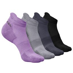 Heelium Men Pack Of 4 Patterned Anti-bacterial Ankle-Length Socks-11