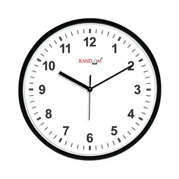 RANDOM White & Black Contemporary Round Wall Clock-picture-12