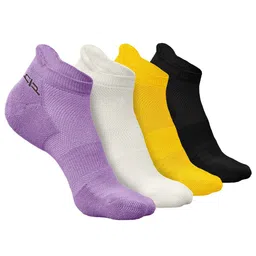 Heelium Men Pack Of 4 Self-Design Ankle-Length Socks-9