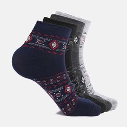 BAESD Kids Pack Of 4 Printed Above Ankle Socks-58