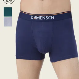DAMENSCH Men Pack Of 3 Deo-Cotton Anti-Bacterial Moisture-Free Trunks-31