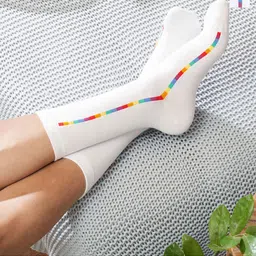DAMENSCH Men Pack Of 2 Side Striped Calf-Length Non-Terry Socks-23