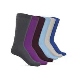 TalkingSox Pack Of 6 Calf-Length Moisture Wicking Bamboo Socks-image-97