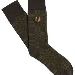 Fred Perry Patterned Cotton Above-Ankle Socks-image-73