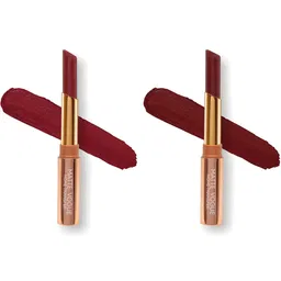 ME-ON Set of 2 Matte Vogue None-Transfer Lipsticks - Shade 10 & 12-11