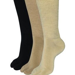 Balenzia Women Set Of 3 Multicoloured Solid Woolen Above Ankle Socks-19