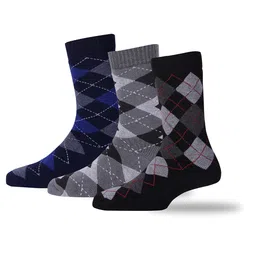 RC. ROYAL CLASS Men Pack Of 3 Patterned Warm Calf Length Socks-56