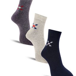 Dollar Socks Men Pack Of 3 Assorted Ankle-Length Socks-image-68