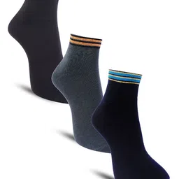 Dollar Socks Men Assorted Pack Of 3 Cotton Sweat Absorbency  Ankle-Length Socks-14