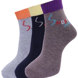 Dollar Socks Men Pack Of 3 Assorted Ankle-Length Socks-image-49