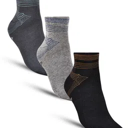 Dollar Socks Men Pack Of 3 Assorted Cotton Ankle-Length Socks-image-97