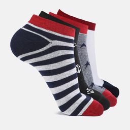 Kolor Fusion Men Pack Of 4 Multi-Colored Ankle-Length Socks-43