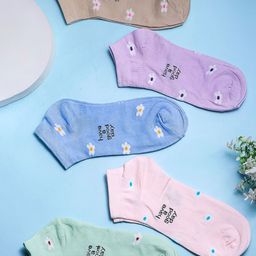 Brauch Pack Of 5 Assorted Ankle-Length Socks-7