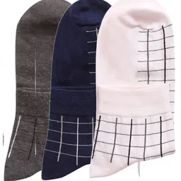 N2S NEXT2SKIN Men Pack Of 3 Cotton Patterned Ankle-Length Socks-37