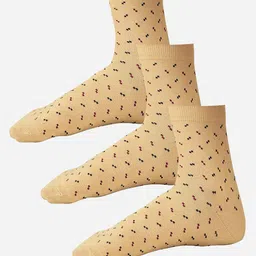 Bodycare Pack Of 3 Printed Ankle-Length Socks-image-60