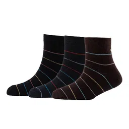 Cotstyle Men Pack Of 3 Striped Cotton Above Ankle-Length Socks-picture-20