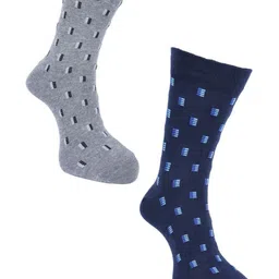 Force NXT Men Pack Of 2 Patterned Calf-Length Socks image 1