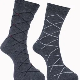 Force NXT Men Pack Of 2 Patterned Calf-Length Socks image 1