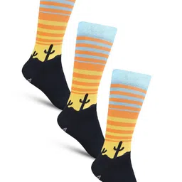 Dollar Socks Men Pack Of 3 Patterned Calf-Length Socks-image-81