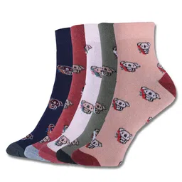 Dollar Socks Kids Pack Of 5 Assorted Cotton Calf Length Socks-image-94