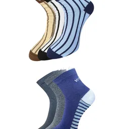 WROGN Men Pack of 6 Patterned Ankle-Length Socks-57