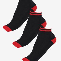 Bodycare Men Pack Of 3 Colourblock Ankle-Length Socks-25