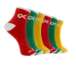 Xjarvis Pack Of 6 Cotton Ankle-Length Socks-20
