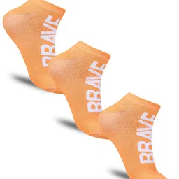 Dollar Socks Men Pack Of 3 Patterned Cotton Ankle-Length Socks-35